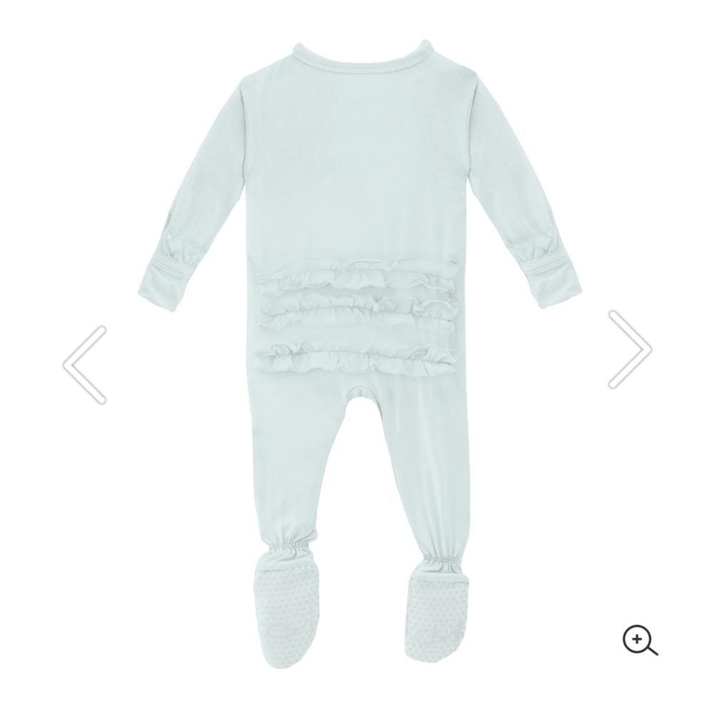 🔥clearance🔥 Classic Ruffle Footie with Snaps - Picture 2 of 6